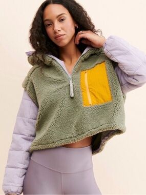 Free people Scenic Route color block pullover size XS